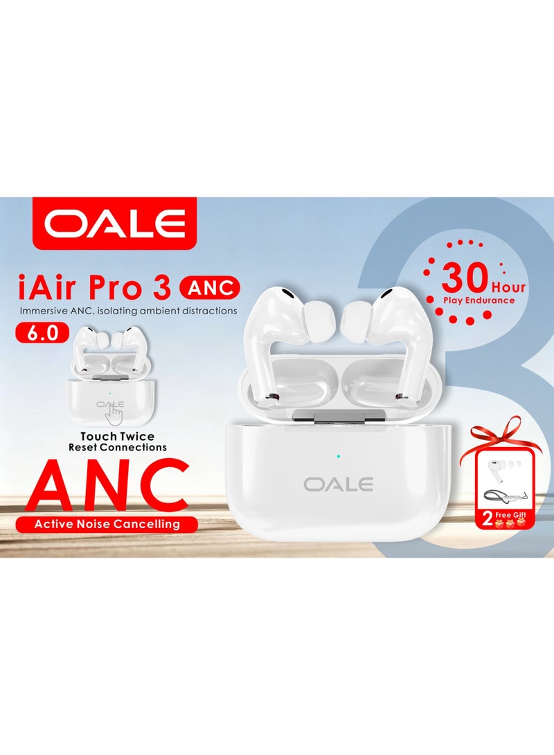 Oale I Air Pro 3 ANC Earpods White