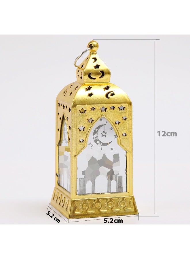 Ramadan Lantern Mini Castle Moon LED Not Water Resistant Home Decor Eid Mubarak Tabletop Mount - Image 3