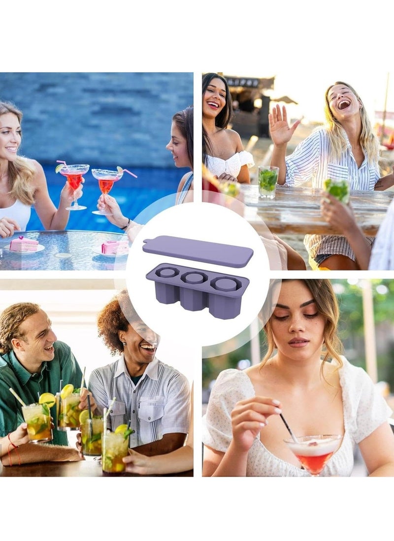 Stanley ice cube tray, suitable for 30/40oz Stanley water glass ice making mold, reusable cylindrical silicone ice cube mold, can be used for ice drinks, juice, whiskey, cocktails