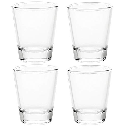 BCnmviku 1.5 oz Shot Glasses Sets with Heavy Base, Clear Shot Glass (4 Pack) - Image 1