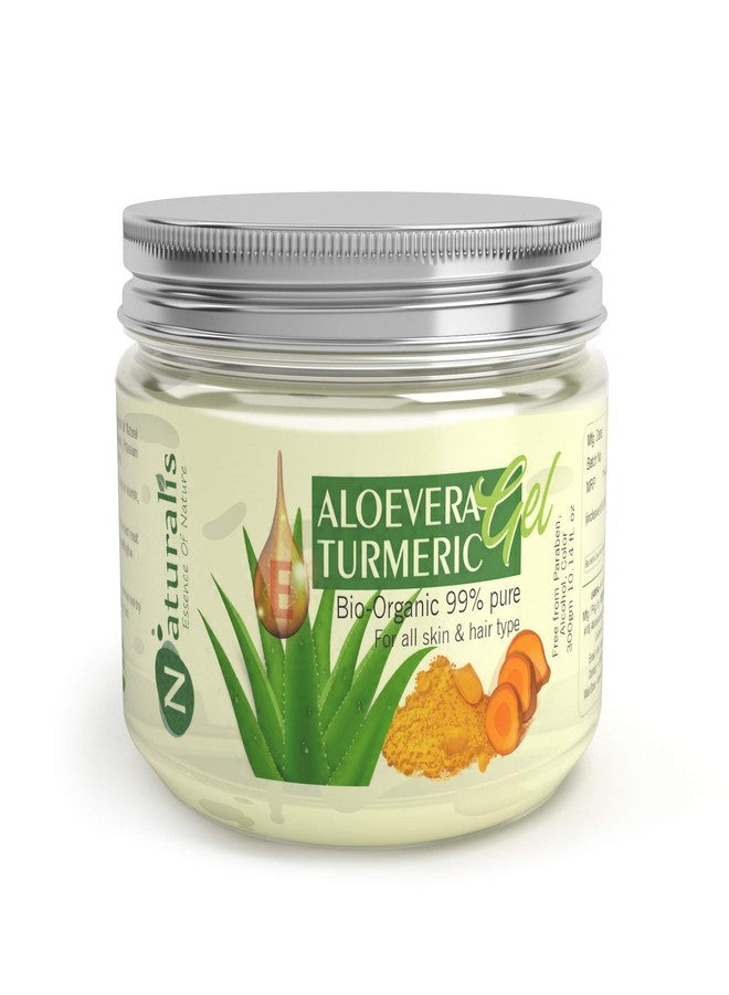 Naturalis Essence of Nature Aloe Vera Gel for Acne, Scars, Glowing & Radiant Skin Treatment (Turmeric), 300ml - Image 1