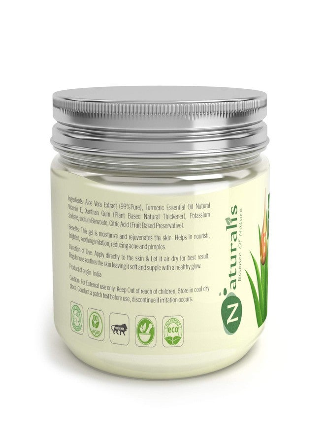 Naturalis Essence of Nature Aloe Vera Gel for Acne, Scars, Glowing & Radiant Skin Treatment (Turmeric), 300ml - Image 2