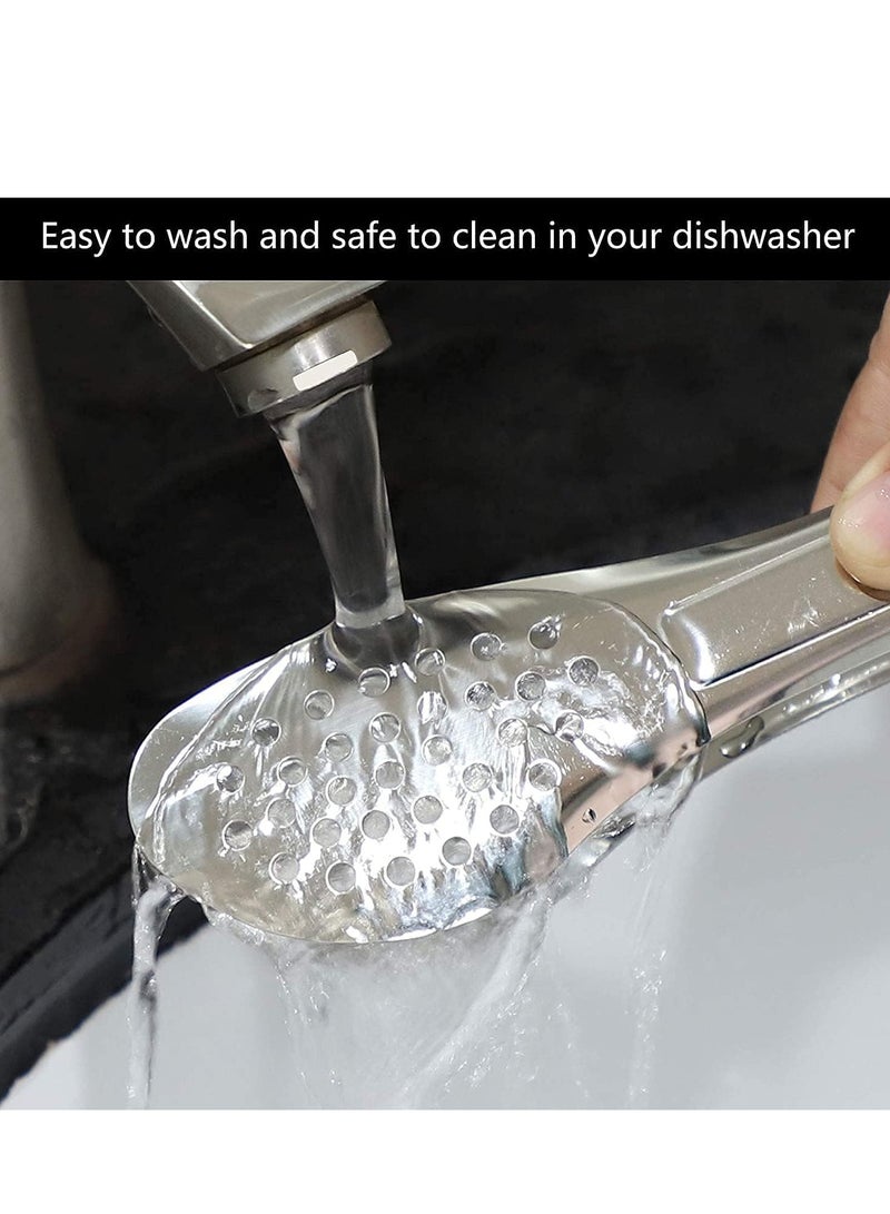 KASTWAVE Serving Tongs Kitchen Tongs,Buffet Tongs, Stainless Steel Food Tong Serving Tong,small tongs 6 Pack (7 Inch) - Image 3