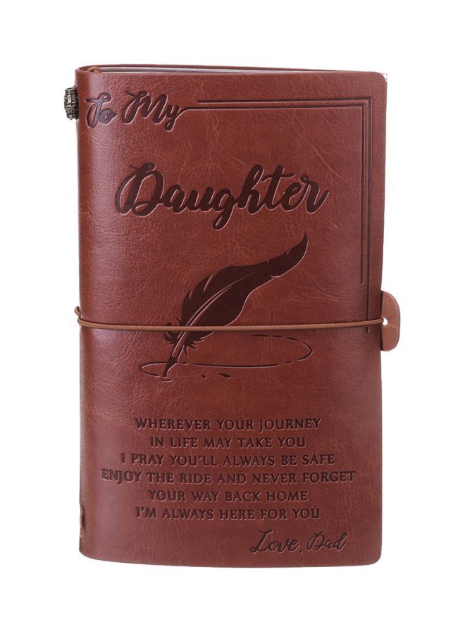 NIBEMINENT PU Leather Pocket Notebook Brown - Image 1