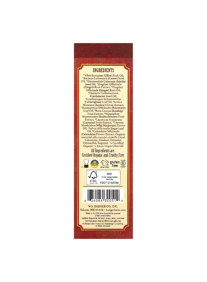 Badger, Deep Tissue Massage Oil, Ginger with Arnica & Cayenne, 4 fl oz (118 ml) (Packaging may vary) - Image 3