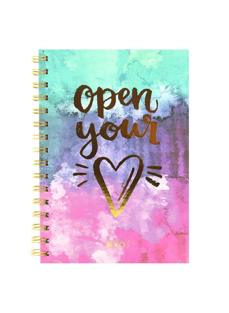 روكو دفتر ملاحظات "افتح قلبك" (A580 صفحة) - Image 1