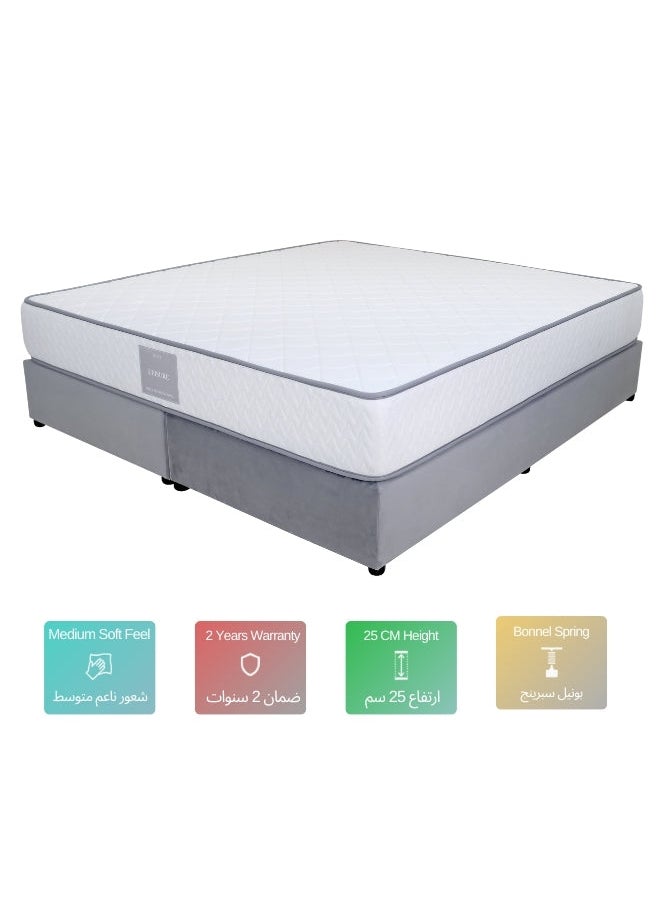 Leisure Tight Top Spring Mattress 190x150x25 Cm Queen Size | Thickness 25 cm - pzsku/Z6DD2A3CC5E7DEB73ACF5Z/45/_/1713879699/a8b1fc9c-b096-4f39-b63b-ad4a1fea4ae0