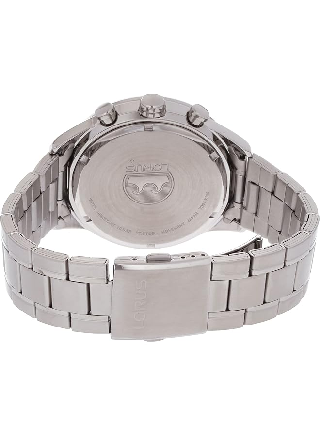 لوراس Rm335Ex9 ساعة رياضية كوارتز مقاومة للماء حتى عمق 100 متر كرونوغراف مقياس سرعة الدوران من الفولاذ المقاوم للصدأ باللون الفضي - Image 2