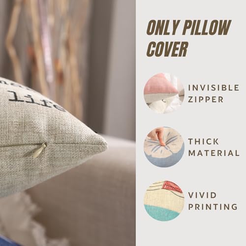 TRENDIN Gone Fishing Pillow Cover 20x12 Inch Retro Lakeside Decor Cushion Cover Oblong Pillowcase for Sofa Couch Linen PL1019TR - Image 5