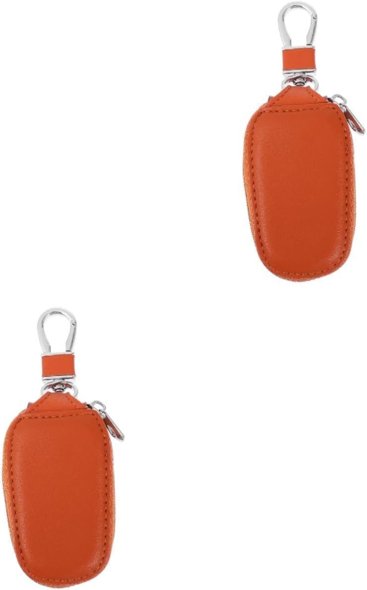 FAVOMOTO 2pcs Key Bag Keychain Bag Car Key Zipper Bag Auto Key Bag Car Key Container Car Key Shell - Image 1