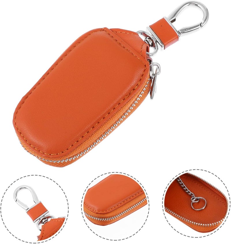 FAVOMOTO 2pcs Key Bag Keychain Bag Car Key Zipper Bag Auto Key Bag Car Key Container Car Key Shell - Image 5