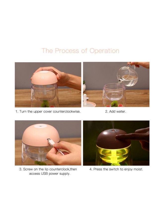 Micro-landscape Air Humidifier Spray 2W Pink/Clear/Green - Image 2