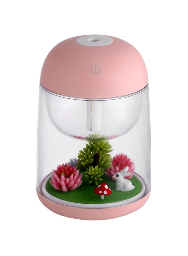 Micro-landscape Air Humidifier Spray 2W Pink/Clear/Green - Image 1