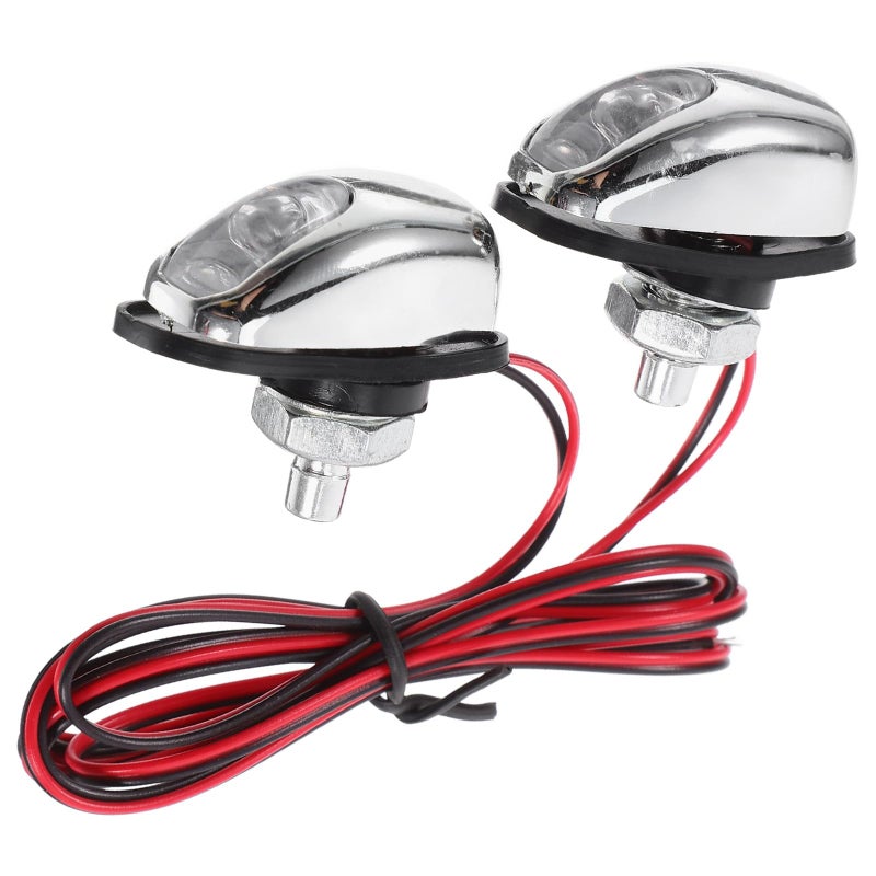 LED Windshield Washer Nozzle Spray Kit with Blue Light for Night Use Front Windscreen Replacement - Image 2