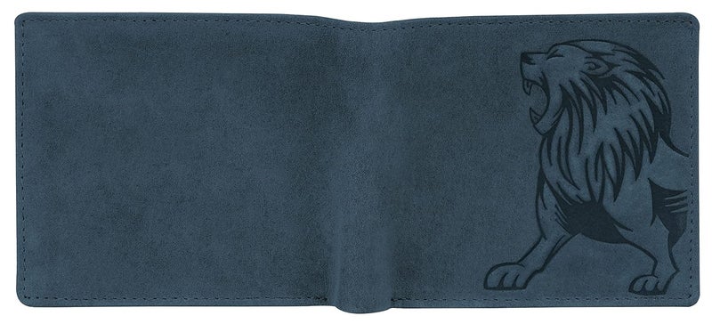 URBANFOREST محفظة ليو الجلدية الزرقاء المقاومة للترددات اللاسلكية للرجال - Image 5