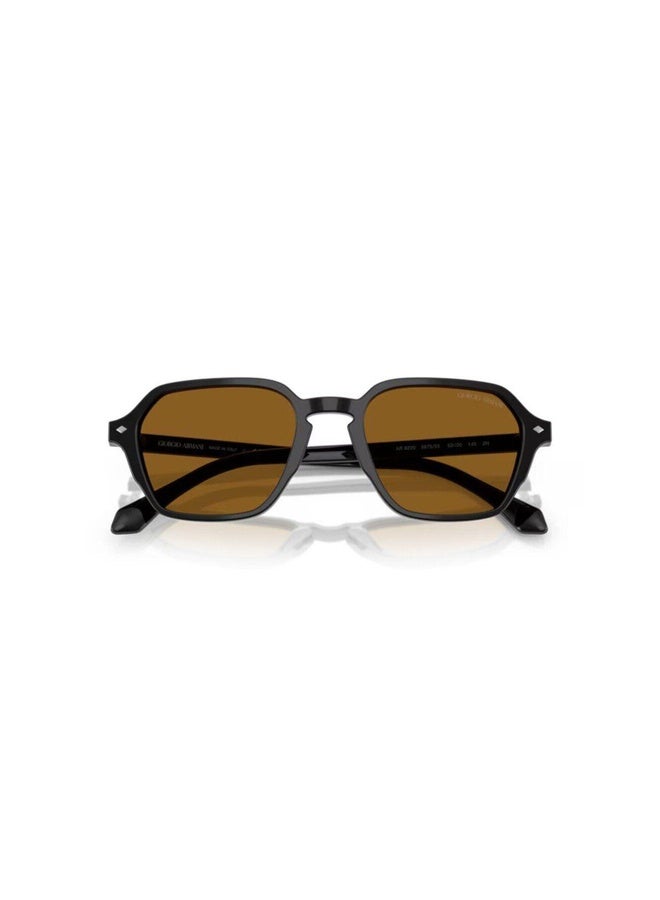 GIORGIO ARMANI Man SQUARE  SUNGLASSES- AR 8220 - lense size:52mm - BLACK - Image 5
