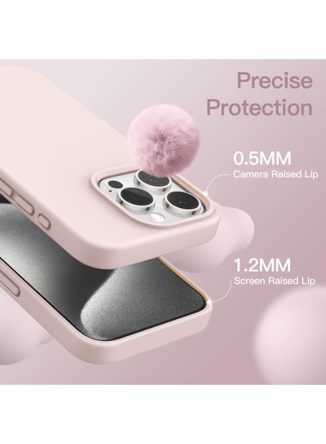 Liquid Silicone Case for iP 15 Pro Max – Soft Touch, Shockproof, Anti-Scratch Protective Phone Cover with Microfiber Lining – Full-Body Protection - Image 4