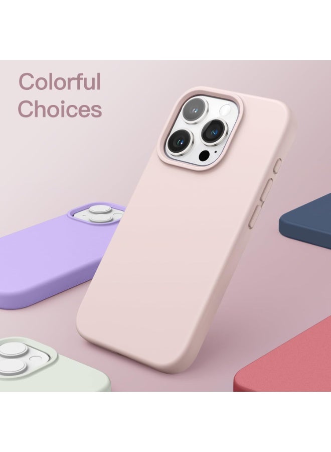 Liquid Silicone Case for iP 15 Pro Max – Soft Touch, Shockproof, Anti-Scratch Protective Phone Cover with Microfiber Lining – Full-Body Protection - Image 3