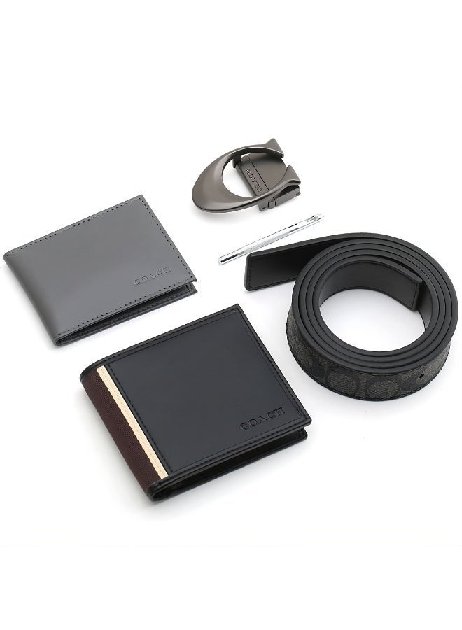كوتش اوت ليت طقم محفظة وحزام رجالي من كوتش - Image 1