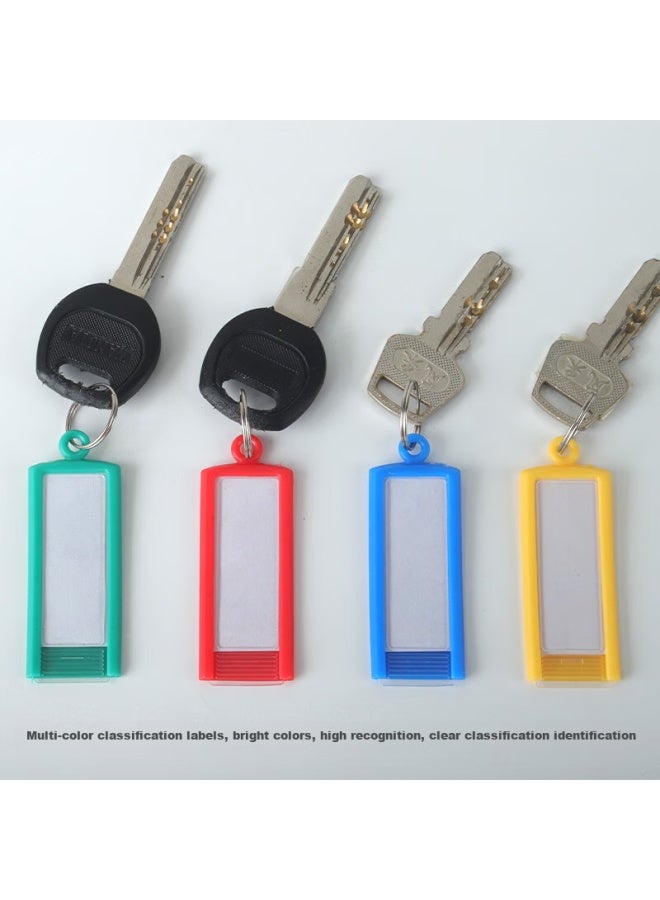Tango Key Tags Colorful Single-sided Rectangle 50pcs/tube Four-color Pet Tube Packed Tags Hotel Landlord Big Key Custom Classification Tags Easy-to-identify Key Tags - Image 3