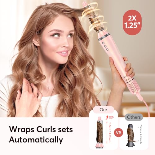 Bopcal 5 in 1 Hot Air Styler Wrap – High-Speed Hair Dryer Brush with Auto Wrap Curlers, Fast Drying & Frizz-Free Styling, Smart Heat Control, No Heat Damage, Lightweight, Giftable for Women - Image 3