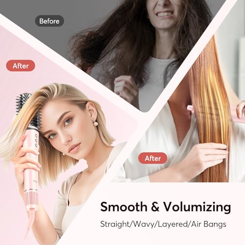 Bopcal 5 in 1 Hot Air Styler Wrap – High-Speed Hair Dryer Brush with Auto Wrap Curlers, Fast Drying & Frizz-Free Styling, Smart Heat Control, No Heat Damage, Lightweight, Giftable for Women - Image 4