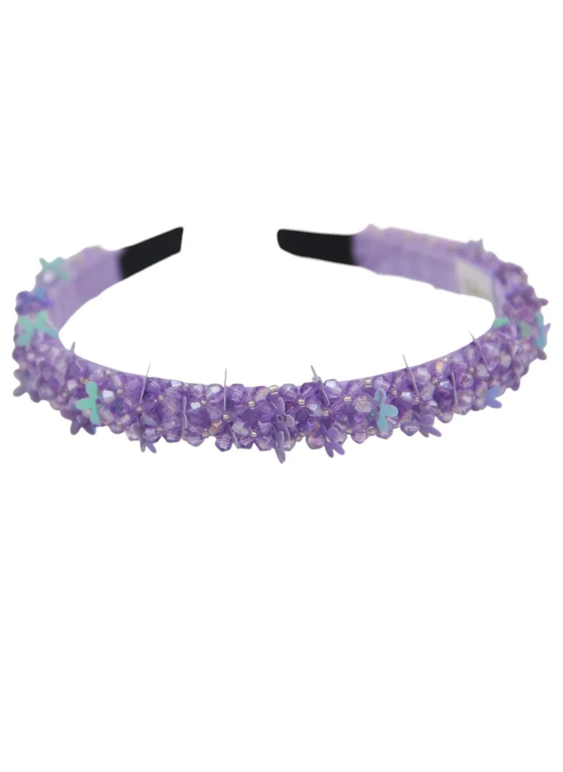 D'Daniela Headband Anna For Girls Butterfly Violet