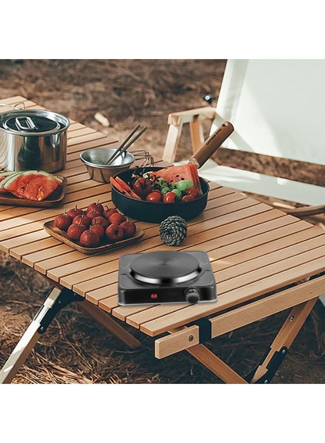 RAF Electric Stove, 1000W Single Hot Plate, Overheat Protection, 5-Level Temperature Control, Non-Stick Heating Plate, Portable Cooking Appliance - Image 1