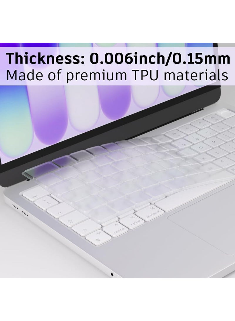 SJet Premium Keyboard Cover Ultra Thin Protector Skin for 2026 Macbook Neo 13'' A18 Pro Chip 256GB without Touch ID, EU&AR Layout - Image 5