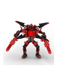 Y&D Skibidi Toilet Man Toy Building Blocks 468 Pcs Double Sword Red Surveillance King Toy Ideas Toys Battle Horror Game Model Ideas Toys Gifts for Adult & Kids  - Image 3