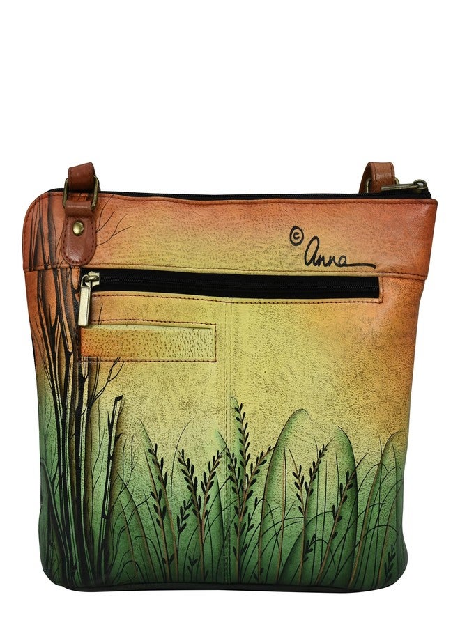 Anna by Anuschka Hand Painted Women’s Genuine Leather-Two-Sided Zip Travel Organizer - Lion In Love - Image 3