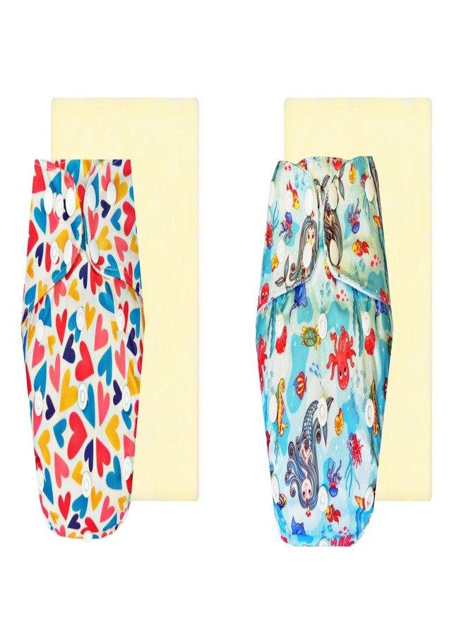 حفاضات قماشية دمبلدو إيليت مع طبقة امتصاص سحرية (عبوة من قطعتين) | ملائمة محكمة | وسادة امتصاص من 6 طبقات | أزرار كبس قابلة للتعديل | مناسبة للارتداء طوال اليوم | من 3 أشهر إلى 3 سنوات | للجنسين - Image 1