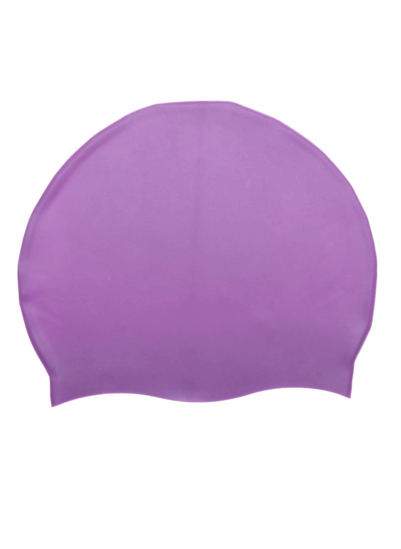 MUMS PLANET - "Fun and safe water adventures await you: Comfortable (purple) swimming cap and goggles set with a design that gives you clear vision." - Image 1