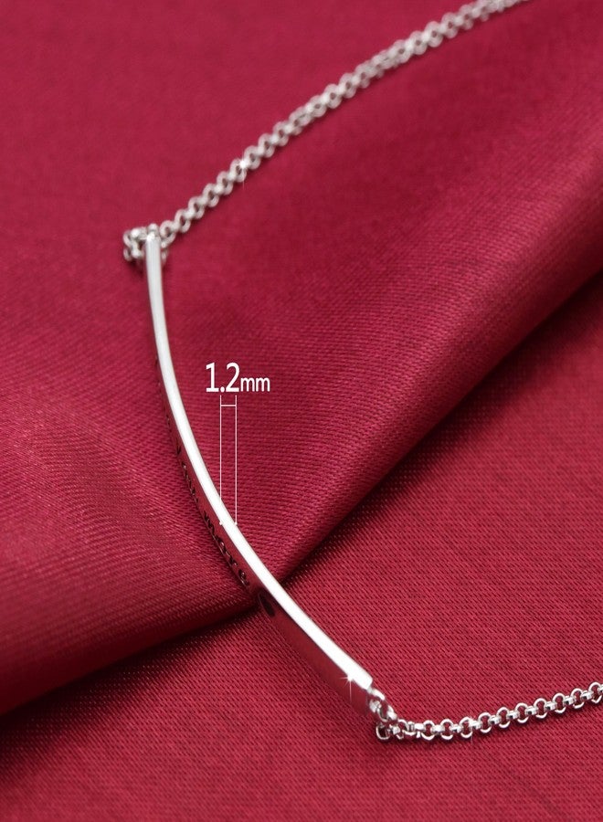 ACJNA 925 Sterling Silver Bracelet for Women Engraved Love You More Inspirational Jewelry Gift for Teens - Image 3