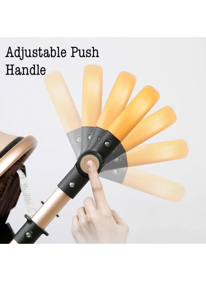 بيليكو عربة أطفال Belecoo عالية الجودة - قابلة للطي بيد واحدة، مع مساحة تخزين كبيرة ونافذة لمراقبة الطفل - Image 3