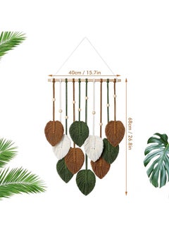 Macrame feather Wall Hanging Boho Leaves Macrame Tapestry Wall Decor Handmade Green - pzsku/Z6DD39988872FA05134BDZ/45/_/1716807380/981fc639-de0f-485b-b468-c5a633252a56