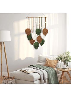 Macrame feather Wall Hanging Boho Leaves Macrame Tapestry Wall Decor Handmade Green - pzsku/Z6DD39988872FA05134BDZ/45/_/1716807382/ce7e621c-7099-48c0-a581-e6ae11c429dd