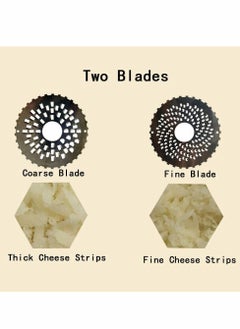 KASTWAVE Stainless Steel Cheese Slicer with 2 Sharp Blades, Kitchen Tool Good Helper for Grate Cheese, Butter, Vegetables, Bread Grater,  - Image 4
