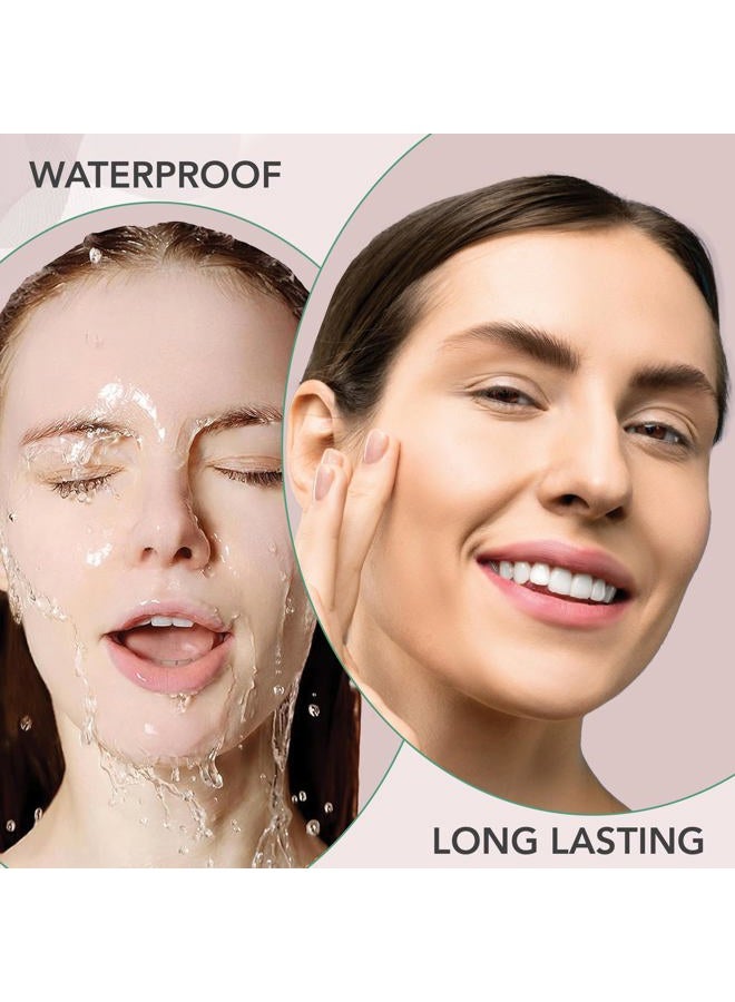 dermaflage لوحة خافي العيوب بتغطية كاملة، كريم خافي عيوب مقاوم للماء، 3 ألوان + فرشاة، بواسطة - Image 5