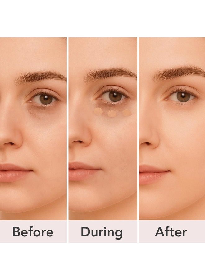 dermaflage لوحة خافي العيوب بتغطية كاملة، كريم خافي عيوب مقاوم للماء، 3 ألوان + فرشاة، بواسطة - Image 4