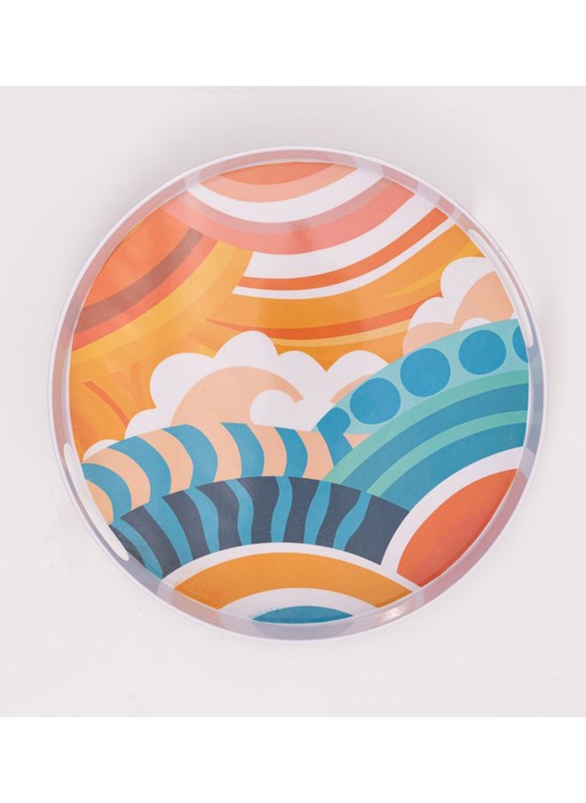 Bright Designs - Melamine Round Tray Set of 1 
  (D 38cm)AI - Image 1