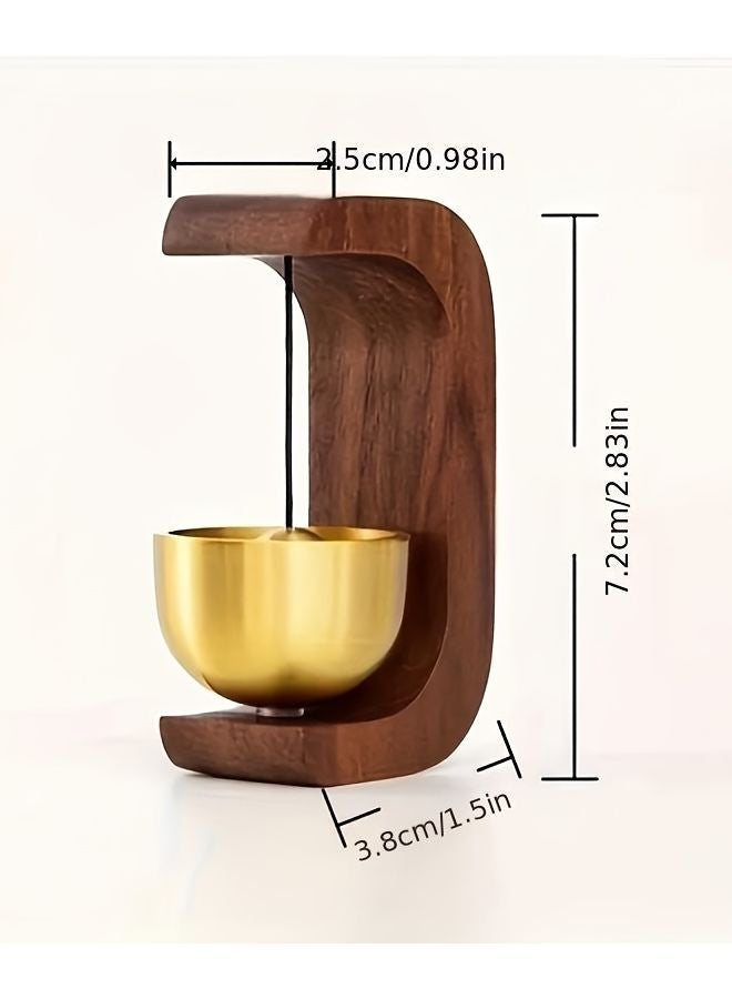 Wooden Wind Chime Retro Style Elegant Home Decor Indoor Door Hanging Alarm Gift - Image 4