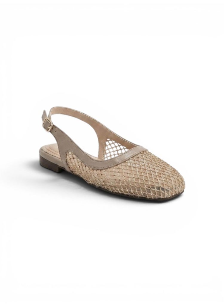 LIFESTYLISH Ballerina Flat Mesh With Buckle BF-808 - Beige - Image 2