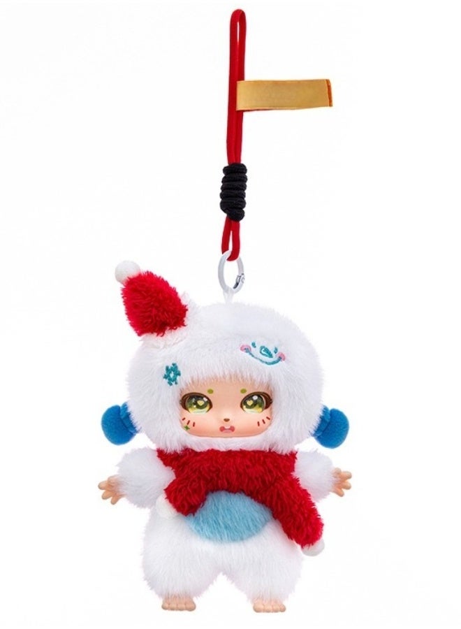 Dreamer Bag Pendant,  Series Vinyl Plush Toy, Doll Height 15 cm (White - First Snow） - Image 2