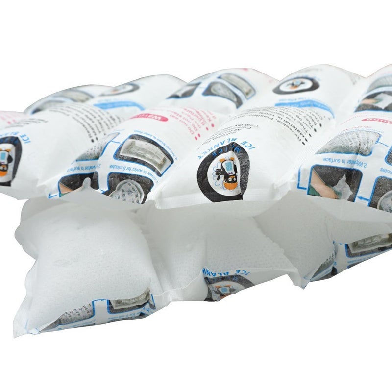 WORLD-BIO Shipping Cold Pack Ice Pack Sheets for Coolers Reusable, Dry Ice Packs Freezer Packs for Shipping Food, Flexible Ice Blankets Frozen Gel Packs Keep Food Fresh Beverage Cold, 13.3"x6.5"/Sheet 50 Sheets  - Image 5