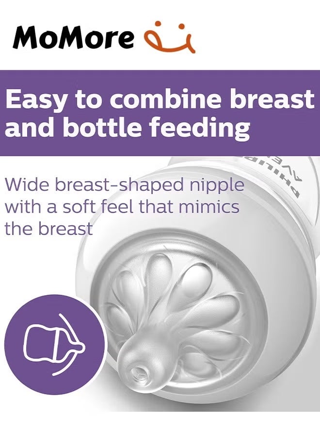 Momore Silicone Baby Bottle Nipple，Natural Feeding Bottle Nipple 3 Months+, For AVENT Bottle - Image 5