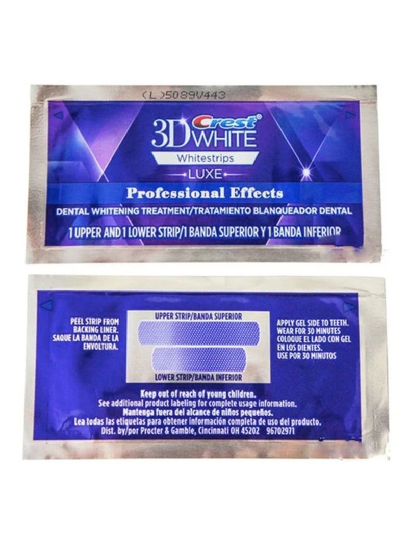 Crest 5-Piece 3D Whitestrips Teeth Whitening Professional Effect 10 Strip - Image 3