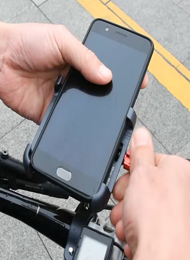 Promend Motorcycle Phone Holder Aluminum Alloy 360° Rotation Motorbike Rearview Mirror Phone Holder - Image 4