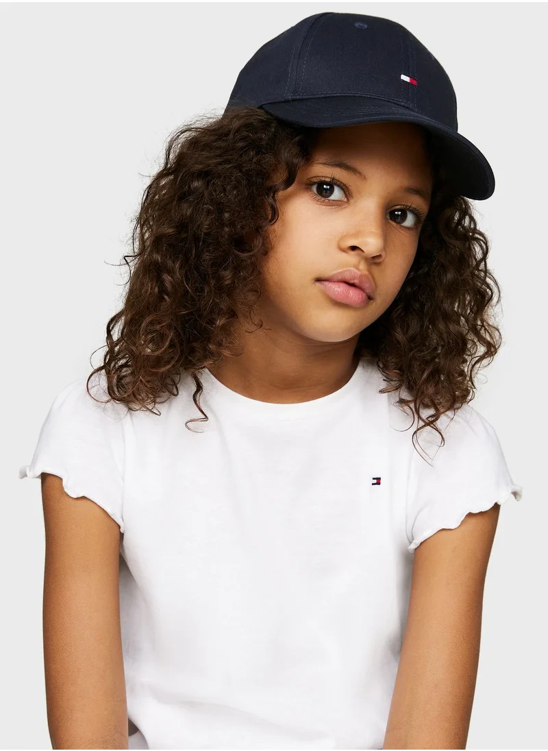 TOMMY HILFIGER Kids Logo Peak Curved Cap