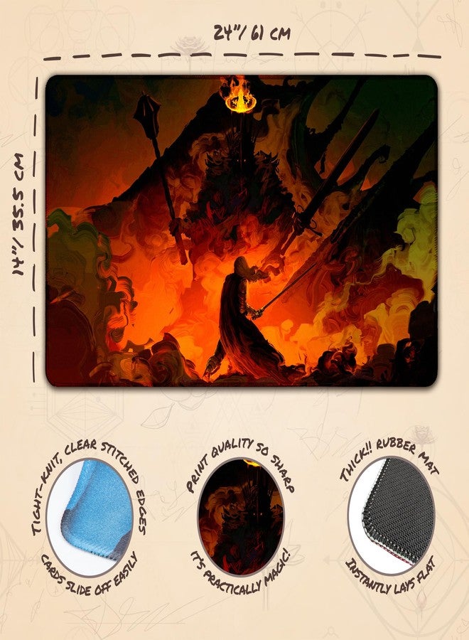 Paramint I Am No Man (Stitched) - MTG Playmat by Anato Finnstark - Compatible with Magic The Gathering Playmat - Original Play Mat Art Designs - Image 4